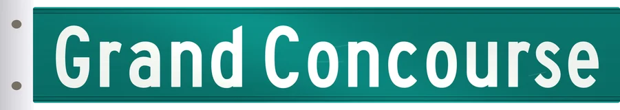 Grand Concourse street sign, Bronx