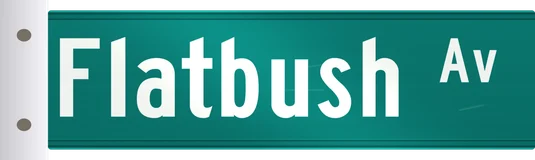 Flatbush Av street sign, Brooklyn