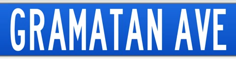 Gramatan Ave street sign, Mount Vernon