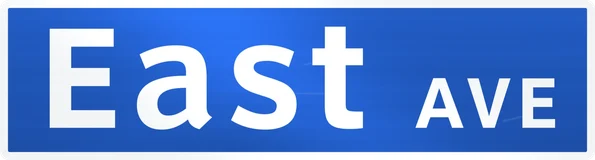 East Ave street sign, Rochester